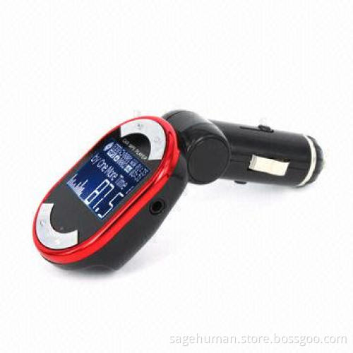 Car MP3 player with RDS technology, supports folder switch and six loop modes, 1.4-inch large screen